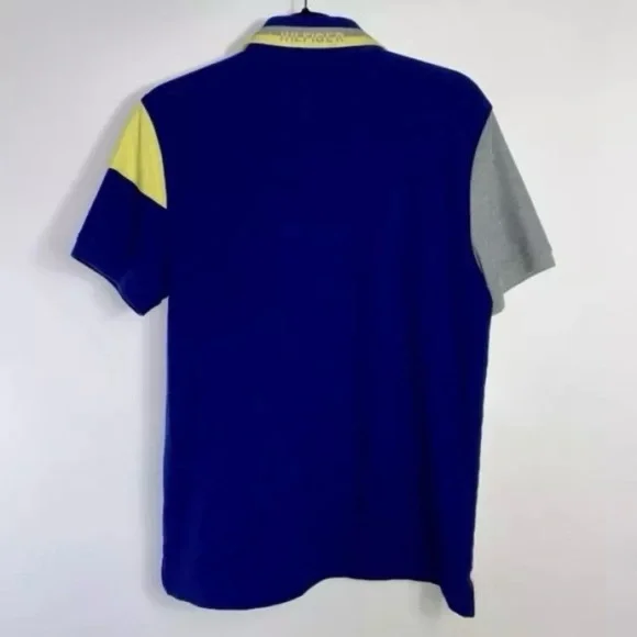 Tommy Hilfiger Men's Short Sleeve Colorblock Knit Polo Hilfiger Collar Size M - Picture 9 of 12
